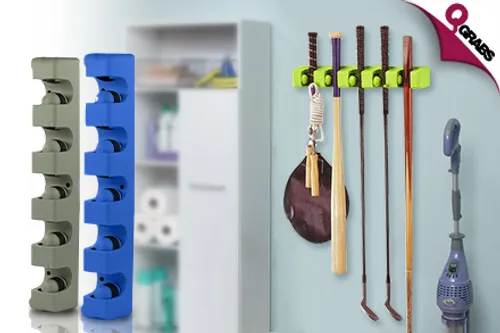 From QR49 Hold Mops, Brooms & More with a Wall Mounted Organizer! (Up to QR150 Value)